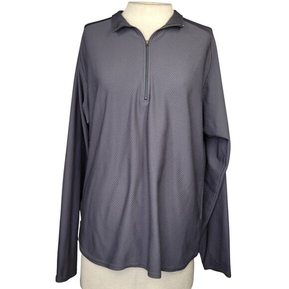 Nike Gray Dri Fit Long Sleeve Top Size Large - Picture 1 of 5